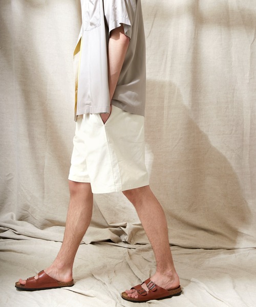 EMMA CLOTHES(エマクローズ)の「サマーコーデュロイストレッチ ワイドシルエットショーツ EMMA CLOTHES(その他パンツ・メンズ・ライトグレー/ブラック/アイボリー/ブルー/ベージュ・M/L)」の6枚目の写真