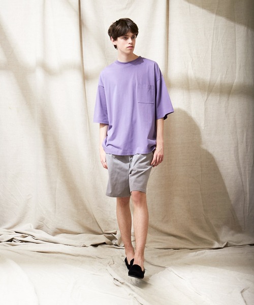 EMMA CLOTHES(エマクローズ)の「サマーコーデュロイストレッチ ワイドシルエットショーツ EMMA CLOTHES(その他パンツ・メンズ・ライトグレー/ブラック/アイボリー/ブルー/ベージュ・M/L)」の11枚目の写真