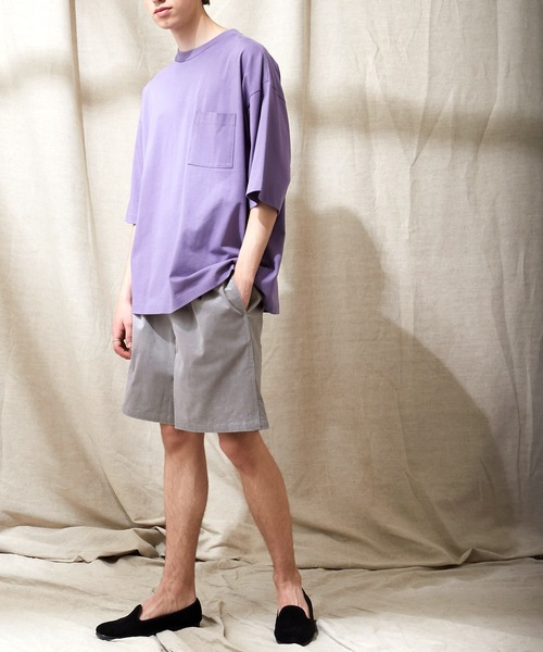 EMMA CLOTHES(エマクローズ)の「サマーコーデュロイストレッチ ワイドシルエットショーツ EMMA CLOTHES(その他パンツ・メンズ・ライトグレー/ブラック/アイボリー/ブルー/ベージュ・M/L)」の13枚目の写真