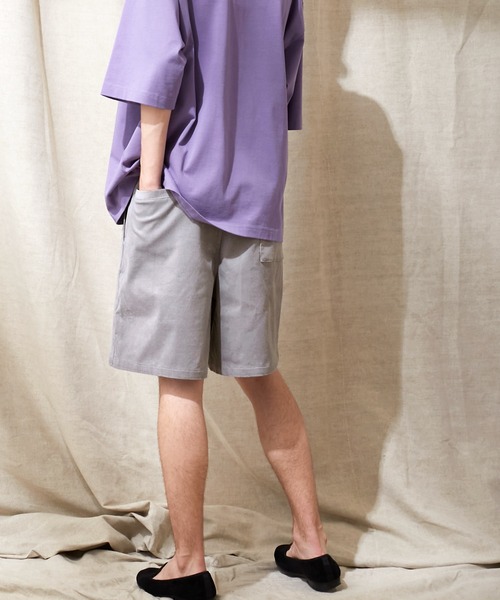 EMMA CLOTHES(エマクローズ)の「サマーコーデュロイストレッチ ワイドシルエットショーツ EMMA CLOTHES(その他パンツ・メンズ・ライトグレー/ブラック/アイボリー/ブルー/ベージュ・M/L)」の14枚目の写真