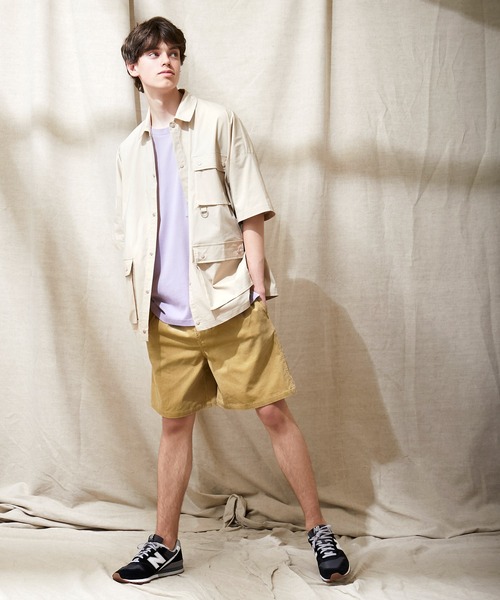 EMMA CLOTHES(エマクローズ)の「サマーコーデュロイストレッチ ワイドシルエットショーツ EMMA CLOTHES(その他パンツ・メンズ・ライトグレー/ブラック/アイボリー/ブルー/ベージュ・M/L)」の15枚目の写真