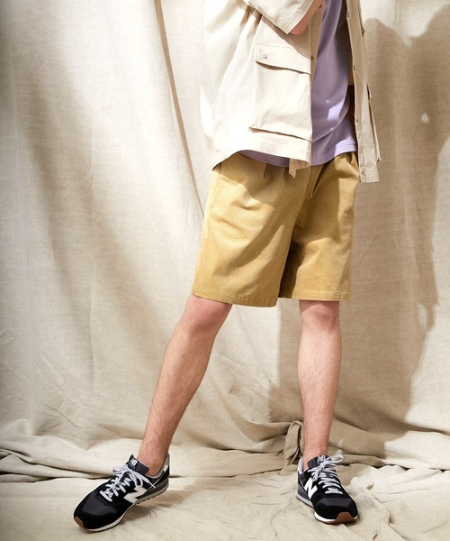 EMMA CLOTHES(エマクローズ)の「サマーコーデュロイストレッチ ワイドシルエットショーツ EMMA CLOTHES(その他パンツ・メンズ・ライトグレー/ブラック/アイボリー/ブルー/ベージュ・M/L)」の16枚目の写真