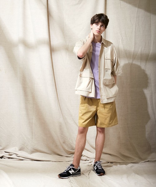 EMMA CLOTHES(エマクローズ)の「サマーコーデュロイストレッチ ワイドシルエットショーツ EMMA CLOTHES(その他パンツ・メンズ・ライトグレー/ブラック/アイボリー/ブルー/ベージュ・M/L)」の17枚目の写真