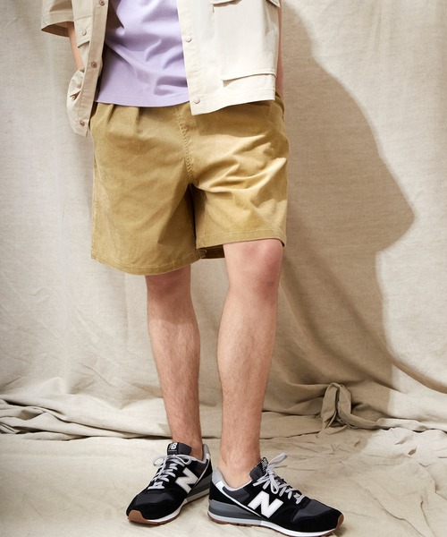 EMMA CLOTHES(エマクローズ)の「サマーコーデュロイストレッチ ワイドシルエットショーツ EMMA CLOTHES(その他パンツ・メンズ・ライトグレー/ブラック/アイボリー/ブルー/ベージュ・M/L)」の18枚目の写真