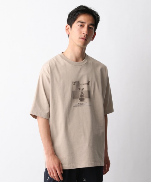 GLOBAL WORK（グローバルワーク）の「BLIND BARBERプリントT/940140（Tシャツ/カットソー・メンズ・ホワイト/ブラウン/グリーン・SMALL/MEDIUM/LARGE/X-LARGE）」の11枚目の写真