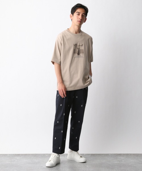 GLOBAL WORK（グローバルワーク）の「BLIND BARBERプリントT/940140（Tシャツ/カットソー・メンズ・ホワイト/ブラウン/グリーン・SMALL/MEDIUM/LARGE/X-LARGE）」の15枚目の写真
