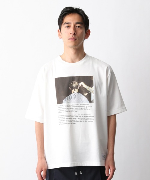 GLOBAL WORK（グローバルワーク）の「BLIND BARBERプリントT/940140（Tシャツ/カットソー・メンズ・ホワイト/ブラウン/グリーン・SMALL/MEDIUM/LARGE/X-LARGE）」の5枚目の写真