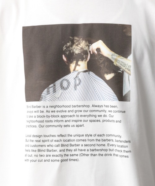 GLOBAL WORK（グローバルワーク）の「BLIND BARBERプリントT/940140（Tシャツ/カットソー・メンズ・ホワイト/ブラウン/グリーン・SMALL/MEDIUM/LARGE/X-LARGE）」の16枚目の写真