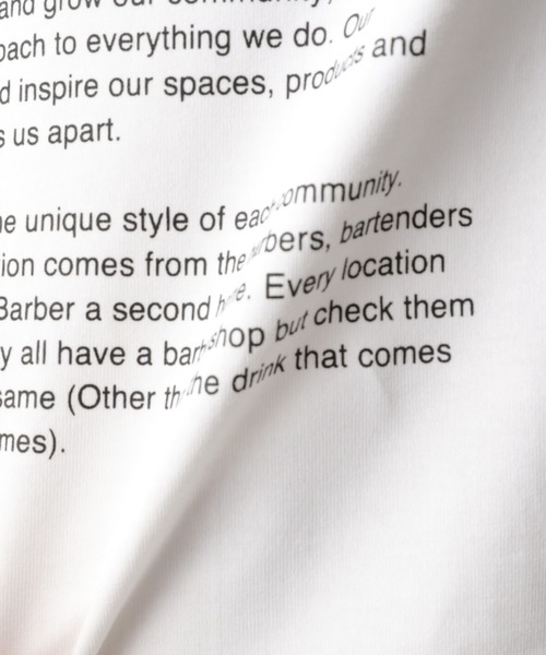 GLOBAL WORK（グローバルワーク）の「BLIND BARBERプリントT/940140（Tシャツ/カットソー・メンズ・ホワイト/ブラウン/グリーン・SMALL/MEDIUM/LARGE/X-LARGE）」の6枚目の写真