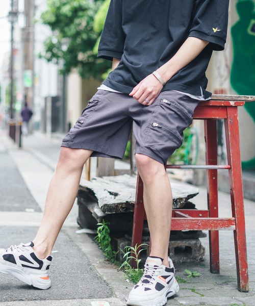 Rocky Monroe（ロッキーモンロー）の「ミリタリーイージーカーゴキャンプショーツ（カーゴパンツ・メンズ・ブラック/ブラウン/グレー/カーキ/ライトカーキ・M/L/XL）」の19枚目の写真