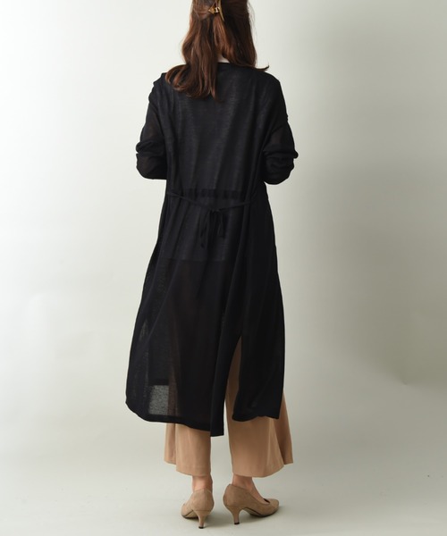 INTERPLANET（インタープラネット）の「さらさらバイカラーロングカーデ（カーディガン/ボレロ・レディース・ブラウン/ブラック/オフホワイト・FREE）」の16枚目の写真