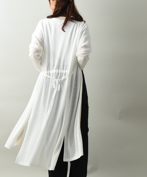 INTERPLANET（インタープラネット）の「さらさらバイカラーロングカーデ（カーディガン/ボレロ・レディース・ブラウン/ブラック/オフホワイト・FREE）」の20枚目の写真