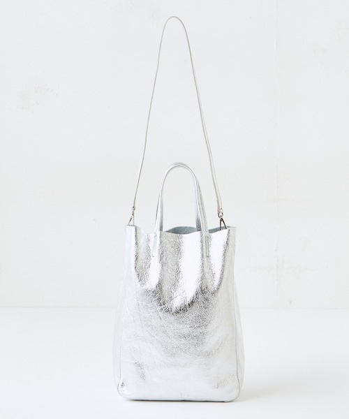 BEARDSLEY(ビアズリー)の「”MARCO MASI”トートバッグ(トートバッグ・レディース・シルバー・FREE)」の4枚目の写真