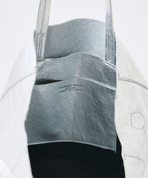 BEARDSLEY(ビアズリー)の「”MARCO MASI”トートバッグ(トートバッグ・レディース・シルバー・FREE)」の6枚目の写真