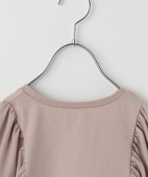 GLOBAL WORK（グローバルワーク）の「【キッズ】シャーベッTEEシアースリーブ/946971（Tシャツ/カットソー・キッズ・ライトピンク/ホワイト系その他2/ブラック・110cm/100cm/120cm/130cm/140cm/150cm/160cm）」の5枚目の写真