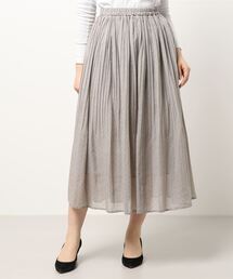 Samansa Mos2 | ボイル柄アソートプリーツスカート(スカート)