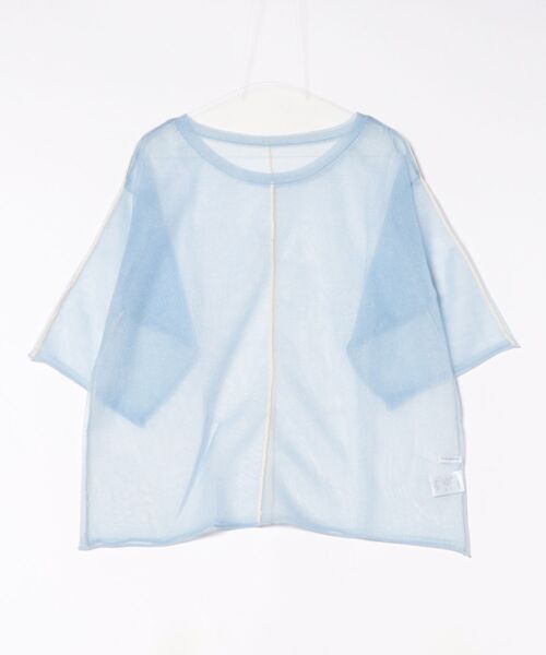 STYLEBLOCK(スタイルブロック)の「シアーラメニットライン入りトップス(ニット/セーター・レディース・ミント/ベージュ/ブラック/ライトブルー・M)」の4枚目の写真