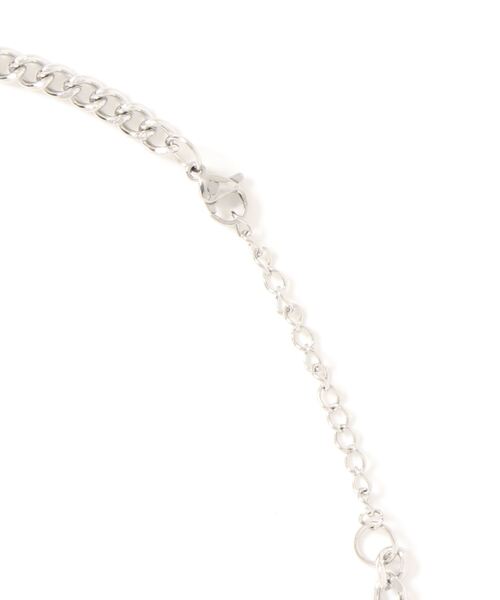 Burner（バーナー）の「【OKUOKU　0909】ステンレス　シンプル　ミニマルデザイン　ブレスレット&ネックレス　セット（ネックレス・メンズ・シルバー・FREE）」の4枚目の写真