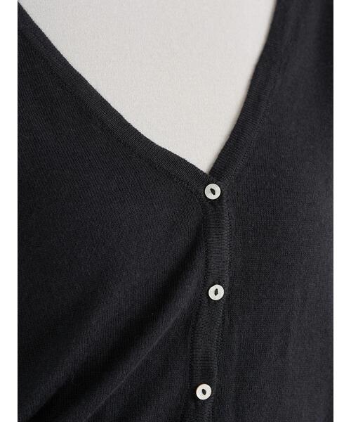 earth music&ecology（アースミュージックアンドエコロジー）の「Vネックニットカーディガン ＊（カーディガン/ボレロ・レディース・ブラック/ホワイト系その他2/オフホワイト/ブルー・FREE）」の17枚目の写真