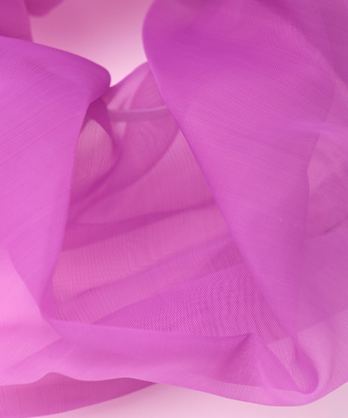 チチカカ（チチカカ）の「チュールカラー　ビッグシュシュ（シュシュ・レディース・パープル/ターコイズブルー/イエロー/アイボリー・FREE）」の12枚目の写真