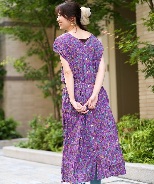 チチカカ（チチカカ）の「チュールカラー　ビッグシュシュ（シュシュ・レディース・パープル/ターコイズブルー/イエロー/アイボリー・FREE）」の5枚目の写真