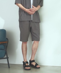 【BLUE STANDARD】速乾 制菌 防臭 快適 シワになりづらいドライワッフルショートパンツ(ショーツ) セットアップ対応品番