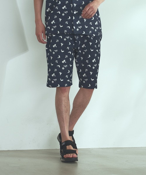 Blue Standard (ブルースタンダード)の「【BLUE STANDARD】速乾 制菌 防臭 快適 シワになりづらいドライワッフルショートパンツ(ショーツ) セットアップ対応品番(その他パンツ・メンズ・ホワイト/ネイビー/ブルー系その他/杢グレー・MEDIUM/X-LARGE/LARGE)」の2枚目の写真