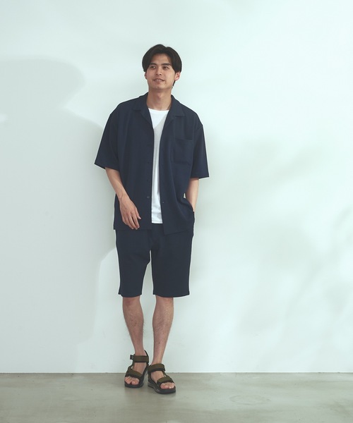 Blue Standard (ブルースタンダード)の「【BLUE STANDARD】速乾 制菌 防臭 快適 シワになりづらいドライワッフルショートパンツ(ショーツ) セットアップ対応品番(その他パンツ・メンズ・ホワイト/ネイビー/ブルー系その他/杢グレー・MEDIUM/X-LARGE/LARGE)」の11枚目の写真