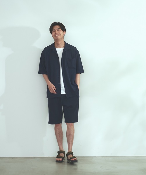 Blue Standard (ブルースタンダード)の「【BLUE STANDARD】速乾 制菌 防臭 快適 シワになりづらいドライワッフルショートパンツ(ショーツ) セットアップ対応品番(その他パンツ・メンズ・ホワイト/ネイビー/ブルー系その他/杢グレー・MEDIUM/X-LARGE/LARGE)」の12枚目の写真