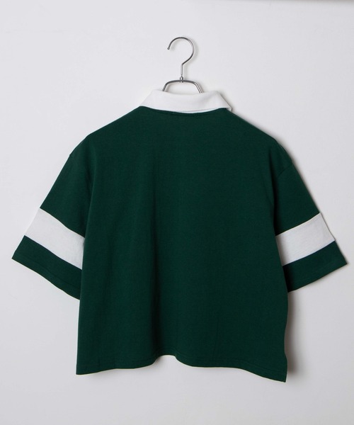 WEGO（ウィゴー）の「WEGO/ワッペンロゴラガーTシャツ（Tシャツ/カットソー・レディース・グリーン/ホワイト・FREE）」の6枚目の写真