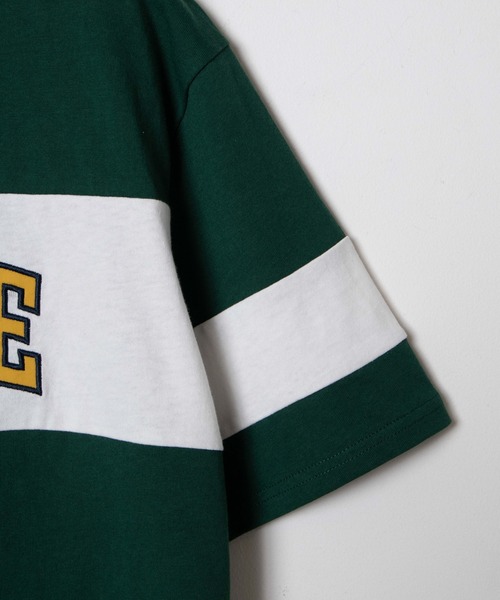 WEGO（ウィゴー）の「WEGO/ワッペンロゴラガーTシャツ（Tシャツ/カットソー・レディース・グリーン/ホワイト・FREE）」の3枚目の写真