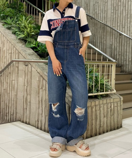 WEGO（ウィゴー）の「WEGO/ワッペンロゴラガーTシャツ（Tシャツ/カットソー・レディース・グリーン/ホワイト・FREE）」の8枚目の写真