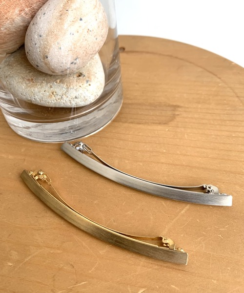 Libra Cue（リブラ キュー）の「マットメタリックバーバレッタ（バレッタ/ヘアクリップ・レディース・シルバー/ゴールド・FREE）」の10枚目の写真