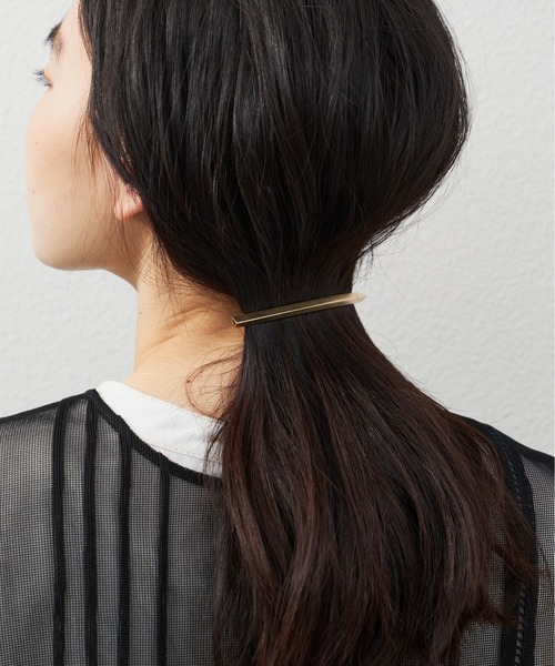 Libra Cue（リブラ キュー）の「マットメタリックバーバレッタ（バレッタ/ヘアクリップ・レディース・シルバー/ゴールド・FREE）」の17枚目の写真