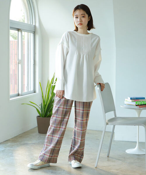 BeAMS DOT（ビームスドット）の「【WEB限定】BeAMS DOT / 2way ピンタックブラウス（シャツ/ブラウス・レディース・ホワイト/ブラック・FREE）」の19枚目の写真