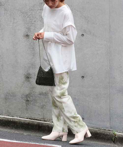 BeAMS DOT（ビームスドット）の「【WEB限定】BeAMS DOT / 2way ピンタックブラウス（シャツ/ブラウス・レディース・ホワイト/ブラック・FREE）」の16枚目の写真