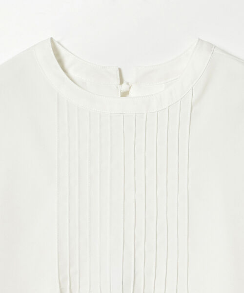 BeAMS DOT（ビームスドット）の「【WEB限定】BeAMS DOT / 2way ピンタックブラウス（シャツ/ブラウス・レディース・ホワイト/ブラック・FREE）」の6枚目の写真