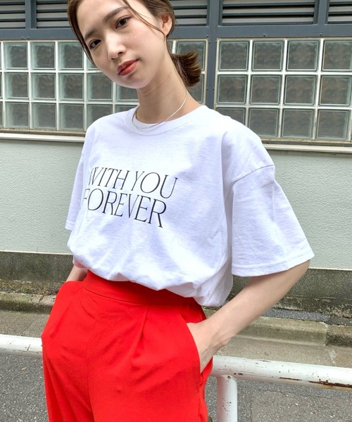 SCREEN STARS(スクリーンスターズ)の「【SCREEN STARS/スクリーンスターズ】ロゴプリントカラーTシャツ(Tシャツ/カットソー・レディース・パープル/オフホワイト/ブルー・FREE)」の1枚目の写真