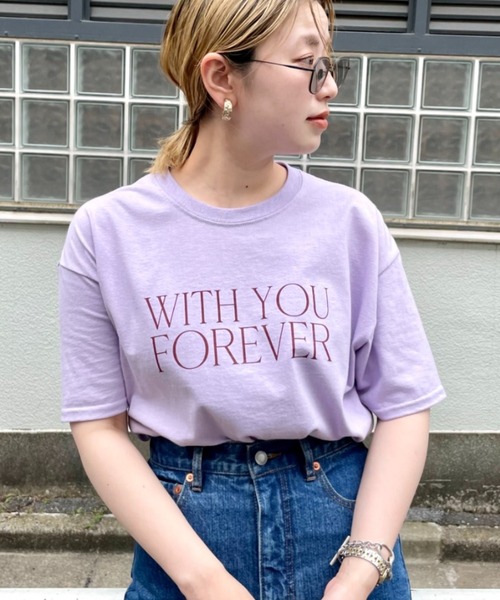 SCREEN STARS(スクリーンスターズ)の「【SCREEN STARS/スクリーンスターズ】ロゴプリントカラーTシャツ(Tシャツ/カットソー・レディース・パープル/オフホワイト/ブルー・FREE)」の6枚目の写真