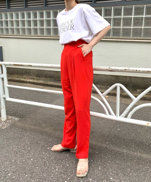 SCREEN STARS(スクリーンスターズ)の「【SCREEN STARS/スクリーンスターズ】ロゴプリントカラーTシャツ(Tシャツ/カットソー・レディース・パープル/オフホワイト/ブルー・FREE)」の5枚目の写真