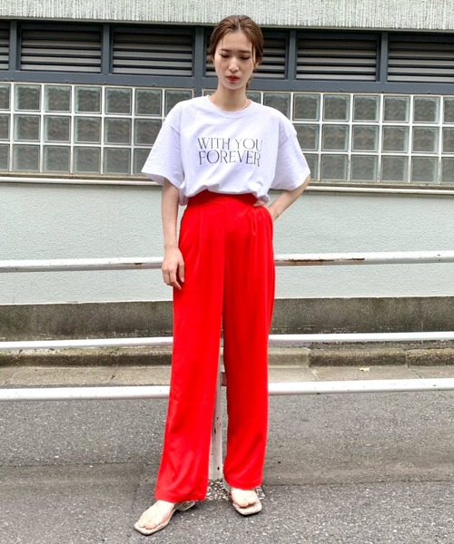 SCREEN STARS(スクリーンスターズ)の「【SCREEN STARS/スクリーンスターズ】ロゴプリントカラーTシャツ(Tシャツ/カットソー・レディース・パープル/オフホワイト/ブルー・FREE)」の9枚目の写真