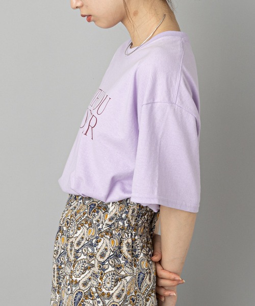 SCREEN STARS(スクリーンスターズ)の「【SCREEN STARS/スクリーンスターズ】ロゴプリントカラーTシャツ(Tシャツ/カットソー・レディース・パープル/オフホワイト/ブルー・FREE)」の7枚目の写真