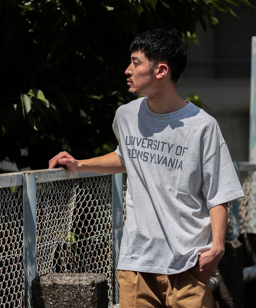 BEAMS(ビームス)の「BEAMS / ルーズ カレッジ Tシャツ(Tシャツ/カットソー・メンズ・ホワイト/ネイビー/ブラウン・SMALL/MEDIUM/X-LARGE/LARGE)」の19枚目の写真