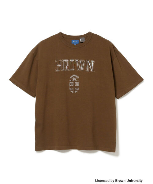BEAMS(ビームス)の「BEAMS / ルーズ カレッジ Tシャツ(Tシャツ/カットソー・メンズ・ホワイト/ネイビー/ブラウン・SMALL/MEDIUM/X-LARGE/LARGE)」の4枚目の写真