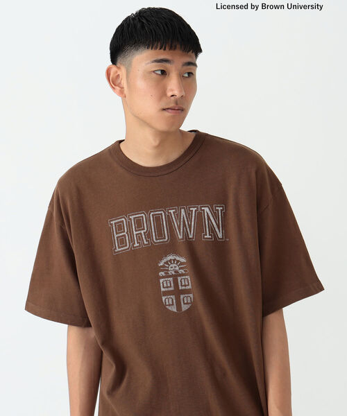 BEAMS(ビームス)の「BEAMS / ルーズ カレッジ Tシャツ(Tシャツ/カットソー・メンズ・ホワイト/ネイビー/ブラウン・SMALL/MEDIUM/X-LARGE/LARGE)」の7枚目の写真