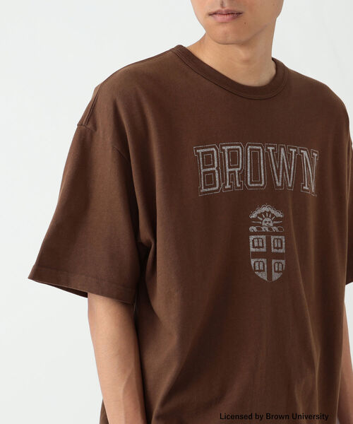 BEAMS(ビームス)の「BEAMS / ルーズ カレッジ Tシャツ(Tシャツ/カットソー・メンズ・ホワイト/ネイビー/ブラウン・SMALL/MEDIUM/X-LARGE/LARGE)」の8枚目の写真