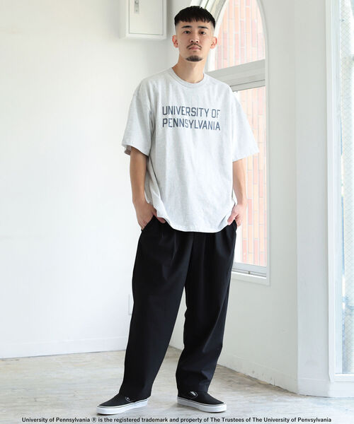 BEAMS(ビームス)の「BEAMS / ルーズ カレッジ Tシャツ(Tシャツ/カットソー・メンズ・ホワイト/ネイビー/ブラウン・SMALL/MEDIUM/X-LARGE/LARGE)」の9枚目の写真