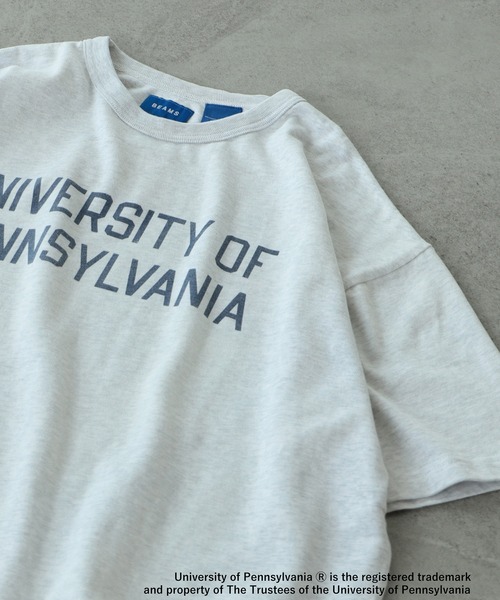 BEAMS(ビームス)の「BEAMS / ルーズ カレッジ Tシャツ(Tシャツ/カットソー・メンズ・ホワイト/ネイビー/ブラウン・SMALL/MEDIUM/X-LARGE/LARGE)」の1枚目の写真