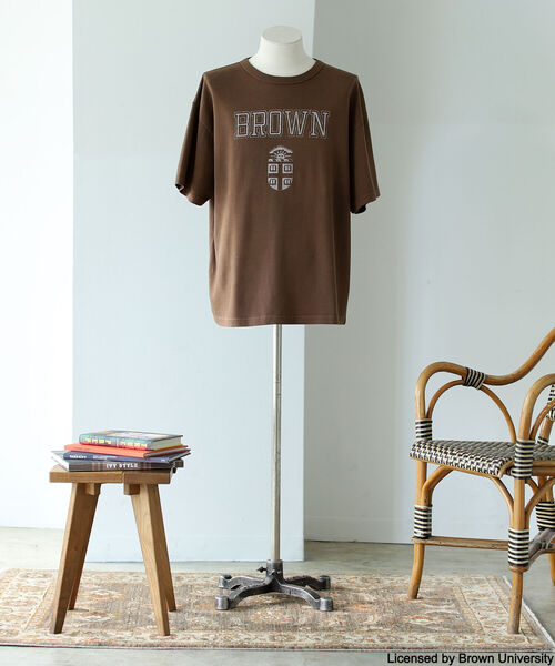 BEAMS(ビームス)の「BEAMS / ルーズ カレッジ Tシャツ(Tシャツ/カットソー・メンズ・ホワイト/ネイビー/ブラウン・SMALL/MEDIUM/X-LARGE/LARGE)」の22枚目の写真