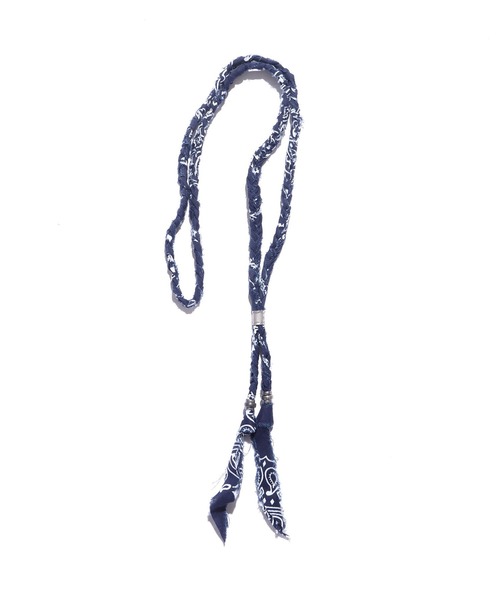 SunKu(サンク)の「SunKu/サンク バンダナネックレス(ネックレス・メンズ・ブラック/ベージュ/パープル/ネイビー/ブラウン/グレー/レッド/ピンク/ターコイズブルー/ライム/イエロー/オレンジ/グリーン/ブルー系その他/パープル系その他/ブルー・FREE)」の7枚目の写真